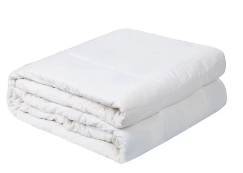 Beckasin puuvillasatiinipainopeitto, valkoinen 10 kg