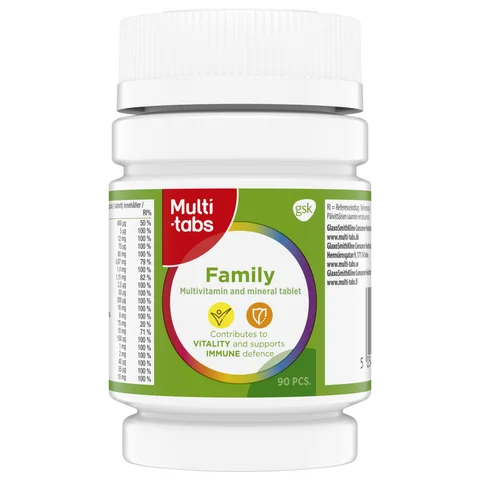 Multi-tabs Family, 90 tablettia